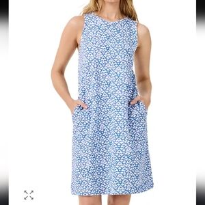 NWT Nic + Zoe Dotty Ikat French Terry Shift Dress.  Medium